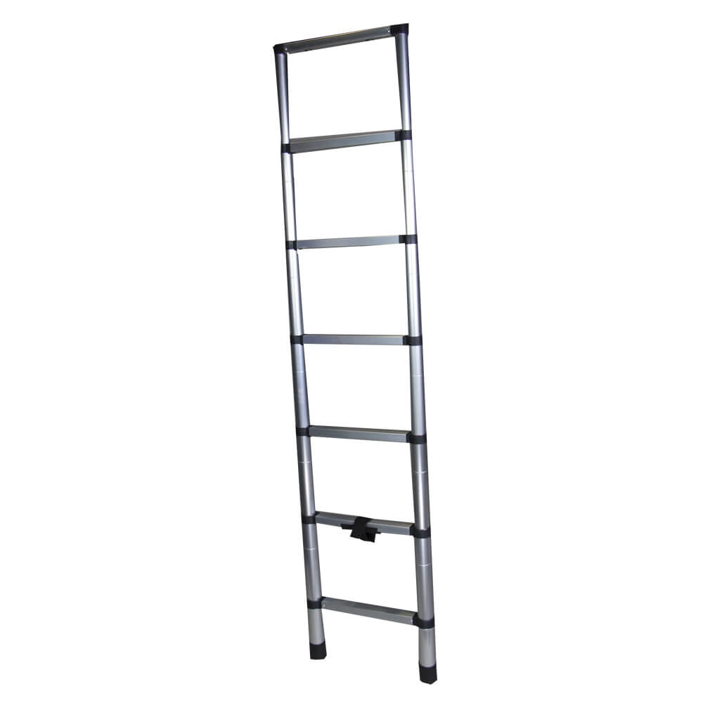 Scara telescopica aluminiu BISONTE STR1020 7 trepte,inaltime maxima 2.0 m