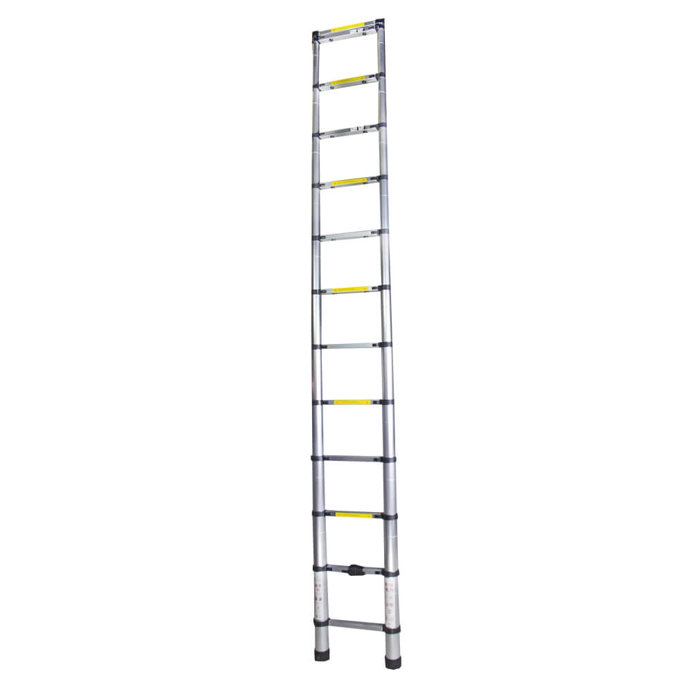 Scara telescopica aluminiu BISONTE STR1038 13 trepte inaltime maxima 3.80 m