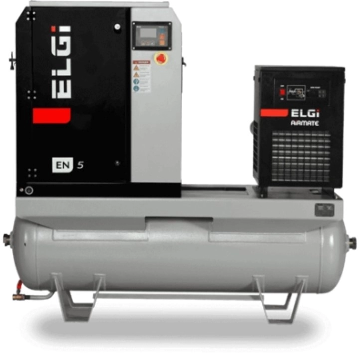 Compresor electric cu surub ELGI EN 15c presiune 12.5 bar debit 1.56 m³/min 15 KW 400 V