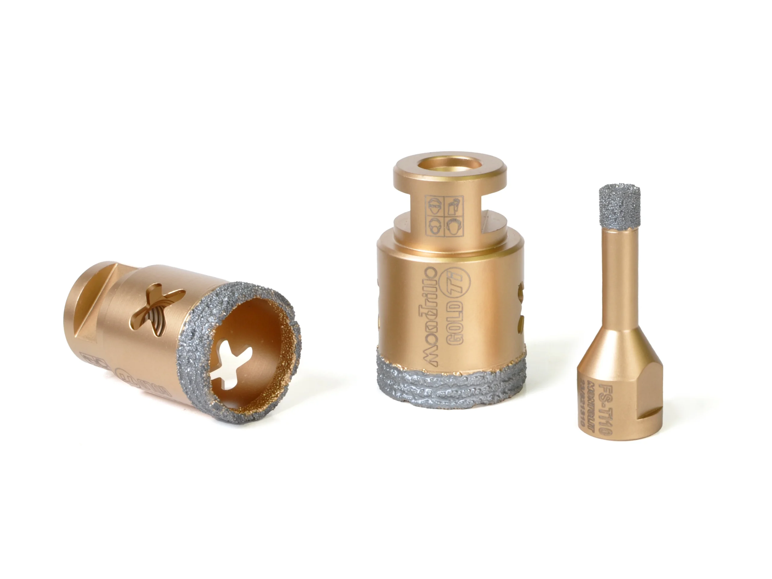 Carota Montolit FS-TI10 T-GOLD diamantata pentru perforare uscata Ø 10 mm
