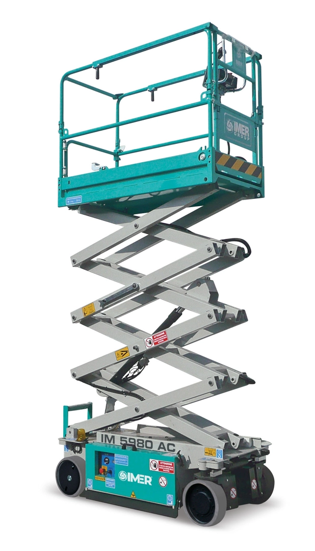 Nacela foarfeca IMER ACCESS IM5980 AC int/exterior H lucru 7.8 m sarcina 230kg motor electric 2.4KW