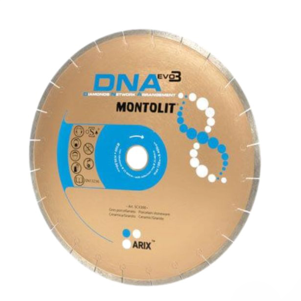 Disc Montolit SCX400 PRO DNA pentru ceramica Pro, granit Ø 400 mm