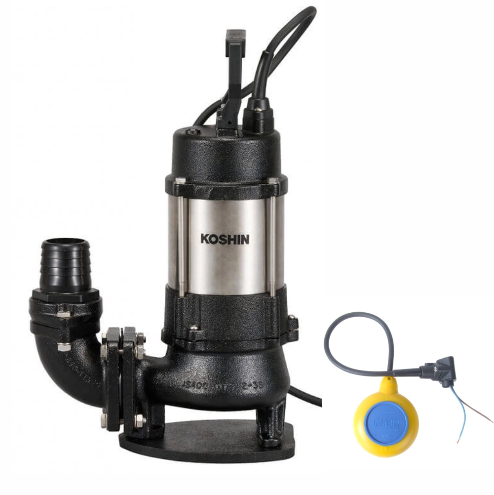 Pompa submersibila Vortex KOSHIN PKJ-400-BAB-0 flotor incorporat 220V 400W Ø 50 mm debit 14.7 mc/h