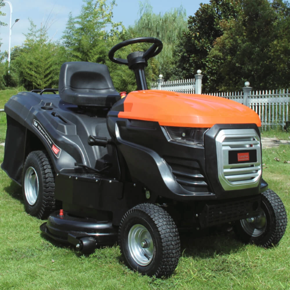 RS Tractor tuns gazonul BISONTE Agro Garden BTA-TTG1070 motor benzina Loncin 14cp, latime lucru 1070mm